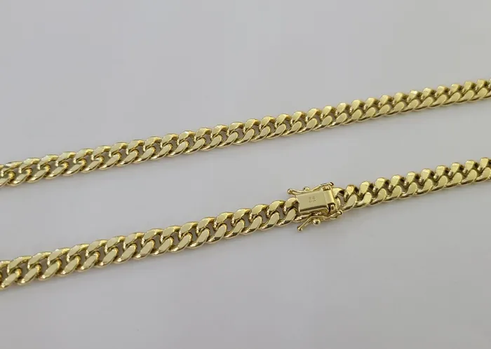 Charm Necklaces 10K Yellow Gold Crown Pendent Charm 6mm Miami Cuban Link Chain 18 30 Inch globalwatches10