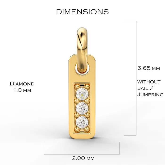 Charm Necklaces 3 Stone Diamond Bar Charm Pendant 14k 18k Solid Gold Pendant Diamond Pendant Trio Diamond Charm Sale Jalvi Co Charm Necklaces 3 Stone Diamond Bar Charm Pendant 14k 18k Solid Gold Pendant Diamond Pendant Trio Diamond Charm Sale Jalvi Co