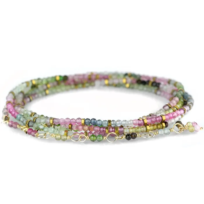 Confetti Watermelon Tourmaline Bracelet Anne Sportun Bracelets