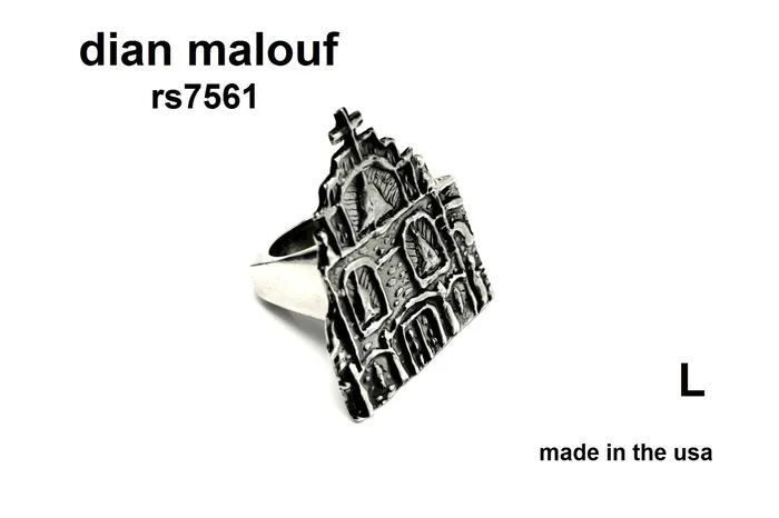 dian malouf jewelry made in the usa Rings rs7561 Large Sterling Silver Mission Ring dian malouf jewelry made in the usa Rings rs7561 Large Sterling Silver Mission Ring