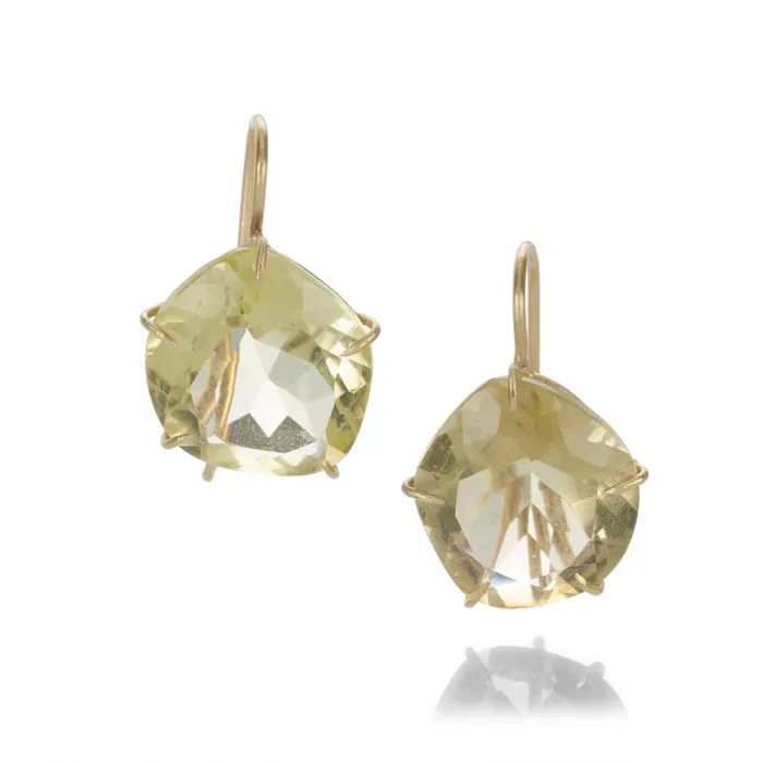 Earrings Asymmetrical Faceted Citrine Earrings Rosanne Pugliese