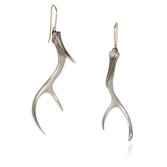 Earrings Gabriella Kiss Silver Antler Earrings