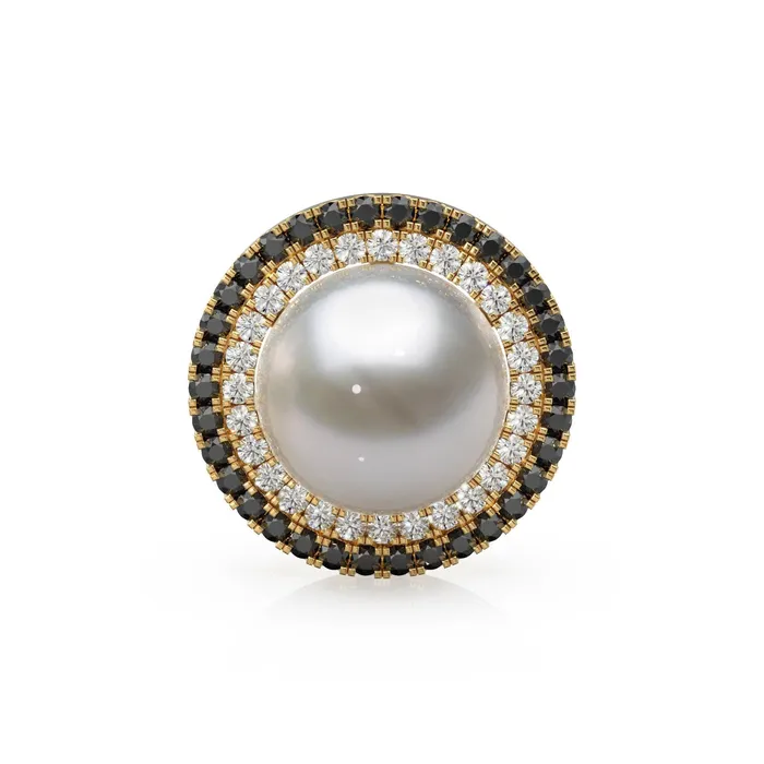 Earrings Jalvi Co Black Diamond Solid Gold Earring Jacket for 8mm Round Pearl Beads 2ct Pave Diamond Solid Gold Earring Jacket Findings Earrings Jalvi Co Black Diamond Solid Gold Earring Jacket for 8mm Round Pearl Beads 2ct Pave Diamond Solid Gold Earring Jacket Findings