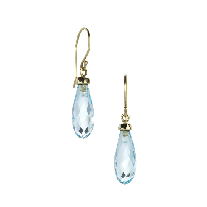 Earrings Jamie Joseph Sky Blue Topaz Bottle Drop Earrings