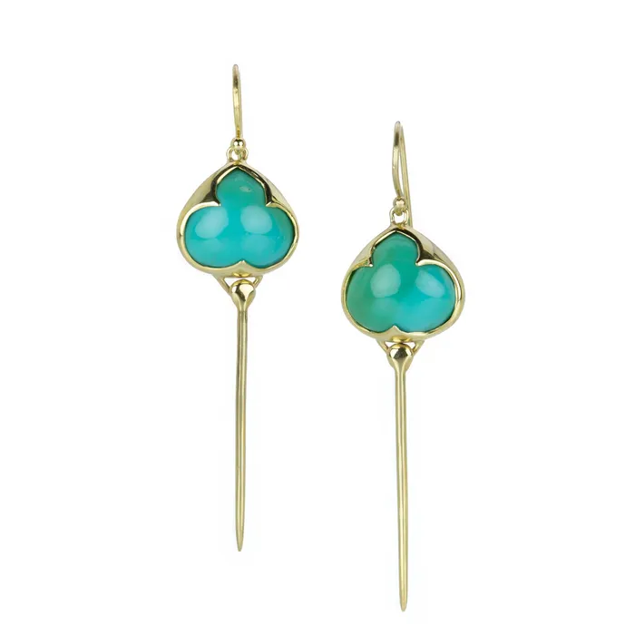 Earrings Rachel Atherley Turquoise Stingray Earrings