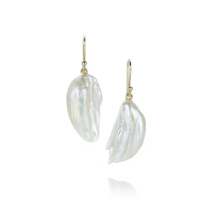 Gabriella Kiss Earrings Freshwater Pearl Wing Earrings