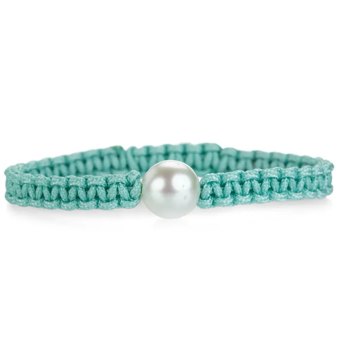 Gellner Single Tahitian Pearl Teal Cord Bracelet Bracelets