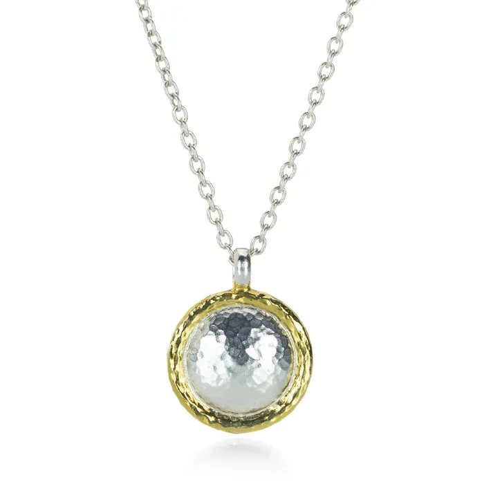 Gurhan Necklaces Hammered Spell Pendant Necklace