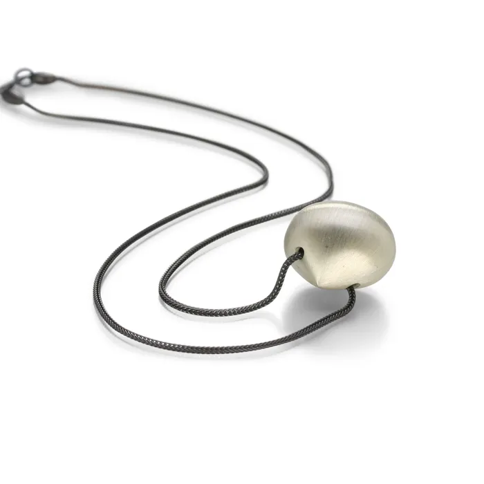 Hazelnut Necklace in Sterling Silver Gabriella Kiss Necklaces