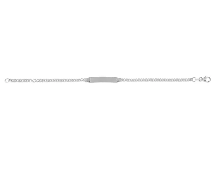 Independent Jewellers 10kt White Gold Childrens ID Bracelet Bracelets