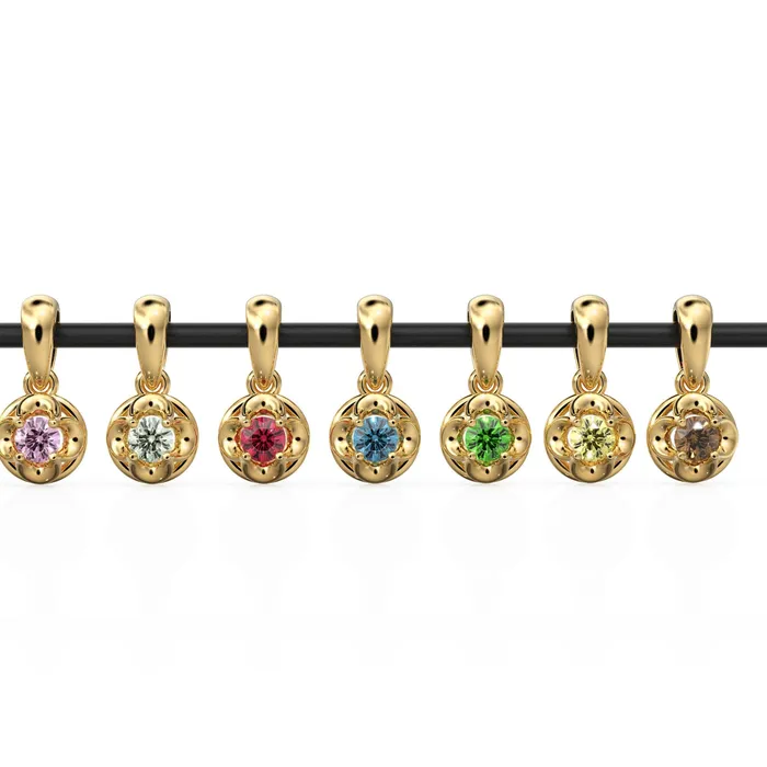 Jalvi Co Necklaces 35mm Round Diamond Charm Pendant 18k Solid Gold Pendant Round Diamond Prong Charm Pendant Garnet Peridot Amethyst Citrine Blue Topaz Jalvi Co Necklaces 35mm Round Diamond Charm Pendant 18k Solid Gold Pendant Round Diamond Prong Charm Pendant Garnet Peridot Amethyst Citrine Blue Topaz