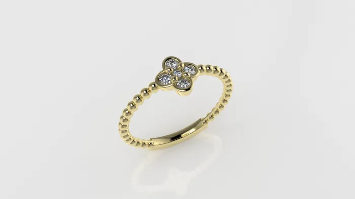 Jcm 21 jewelry Rings 14K Ring with 5 DIAMONDS VS1 STT Prong It is use daily