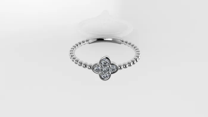 Jcm 21 jewelry Rings 14K Ring with 5 DIAMONDS VS1 STT Prong It is use daily