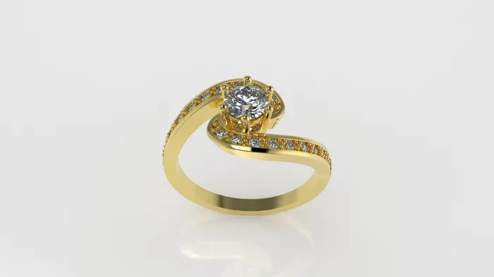 JCM DESIGN JEWELRY 14K Gold Ring with 21 Diamonds STT 6Prong and Cut Chanel Rings JCM DESIGN JEWELRY 14K Gold Ring with 21 Diamonds STT 6Prong and Cut Chanel Rings
