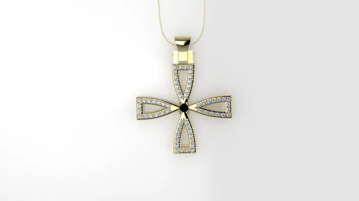 JCM DESIGN JEWELRY Necklaces 14K Pendant with 62 Diamond 1mm VS1 each and 1 Diamond Black 2mm Cross Style Only Pendant JCM DESIGN JEWELRY Necklaces 14K Pendant with 62 Diamond 1mm VS1 each and 1 Diamond Black 2mm Cross Style Only Pendant