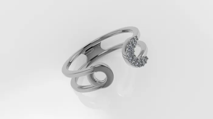 JCM DESIGN JEWELRY Rings 14K Gold Ring with 17 Diamonds STT Prong