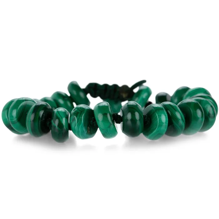 Joseph Brooks Bracelets Smooth 12mm Malachite Bracelet
