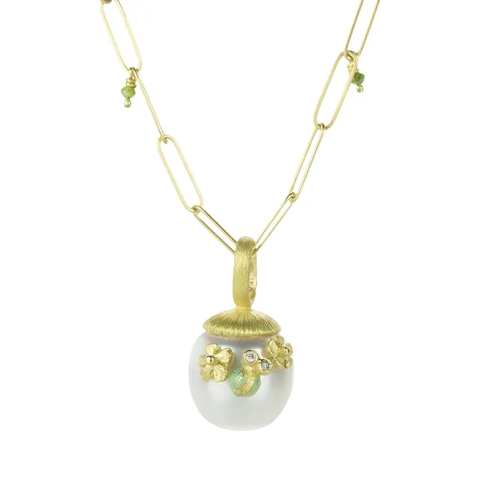 Lene Vibe Necklaces South Sea Pearl with Ladybug Pendant Only