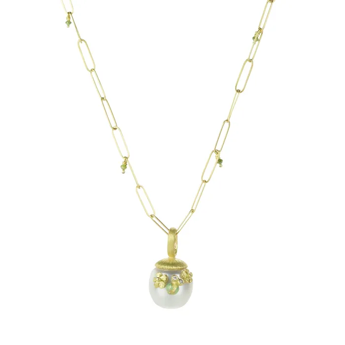Lene Vibe Necklaces South Sea Pearl with Ladybug Pendant Only Lene Vibe Necklaces South Sea Pearl with Ladybug Pendant Only