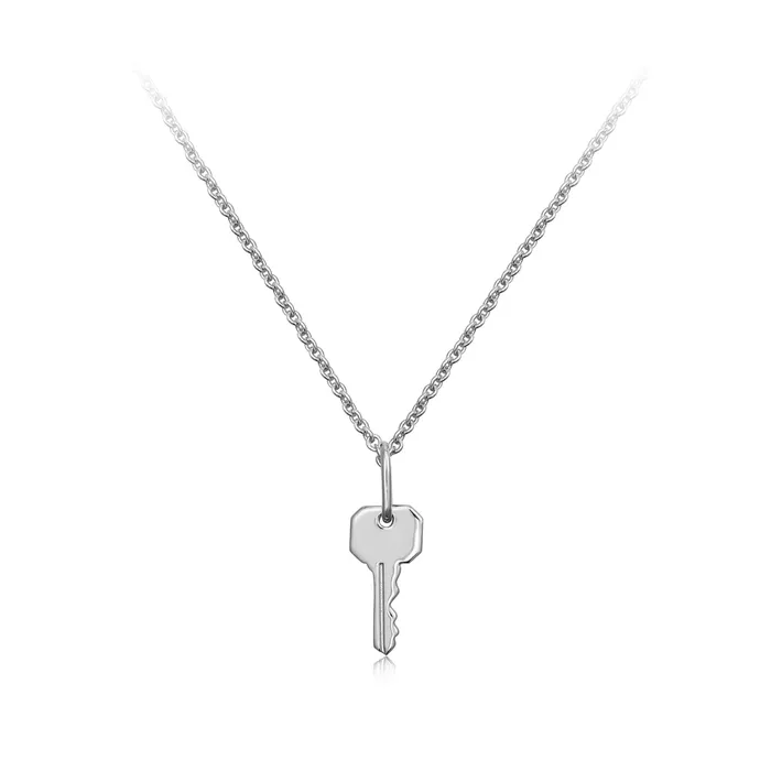 Love Collection Kiawe Necklace White Rhodium Plated 925 Silver Spirito Rosa Necklaces Love Collection Kiawe Necklace White Rhodium Plated 925 Silver Spirito Rosa Necklaces