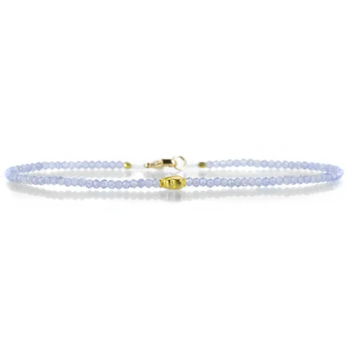 Margaret Solow Bracelets Tanzanite Lotus Bead Bracelet