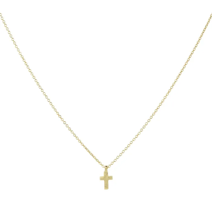 Marian Maurer 18k Micro Cross Pendant Necklace Necklaces
