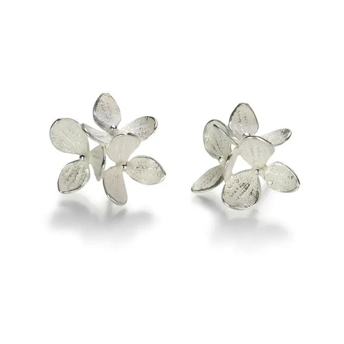 Medium Three Part Hydrangea Earrings John Iversen Earrings