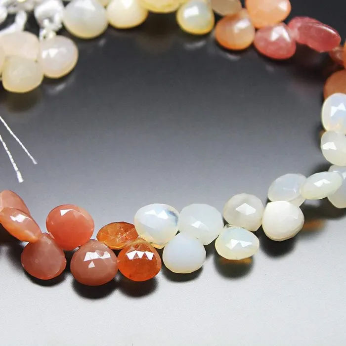 Natural Opal Faceted Heart Loose Gemstone Bead Strand 8mm 9mm 4 Beads Supplies USA Necklaces Natural Opal Faceted Heart Loose Gemstone Bead Strand 8mm 9mm 4 Beads Supplies USA Necklaces