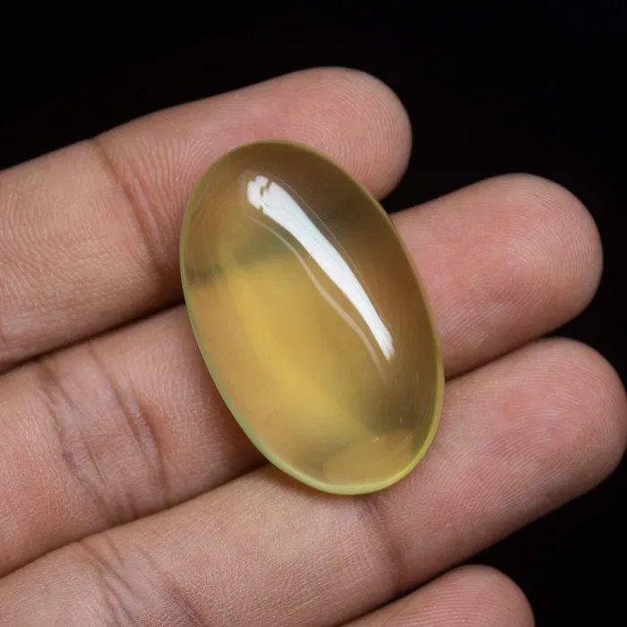 Necklaces Beads Supplies USA 53 carats 33x20mm Natural Lemon Quartz Smooth Polished Heart Cabochon Loose Gemstone
