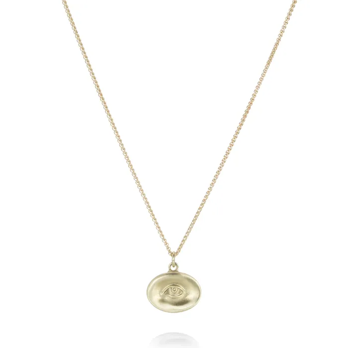 Necklaces Gabriella Kiss 10k Small Eye Pendant Necklace