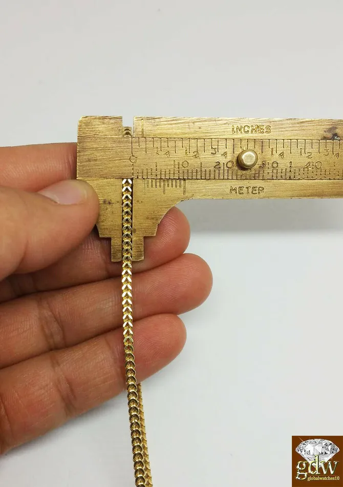 Necklaces globalwatches10 10k Yellow Gold Franco Chain Necklace Cross pendant charm 22 24 26 28 30