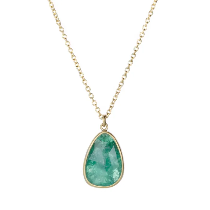 Necklaces Lola Brooks Emerald Drop Pendant Necklace