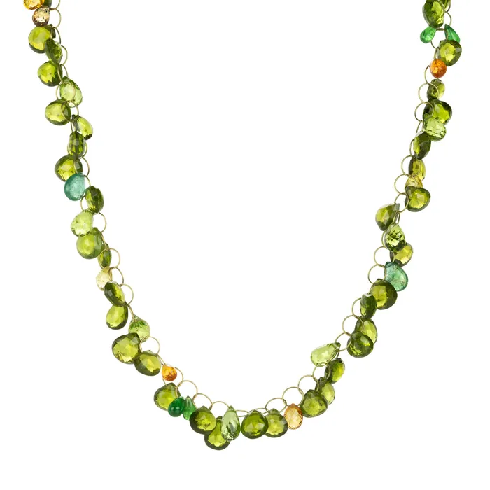 Necklaces Mallary Marks 18k Multicolored Circus Briolette Necklace