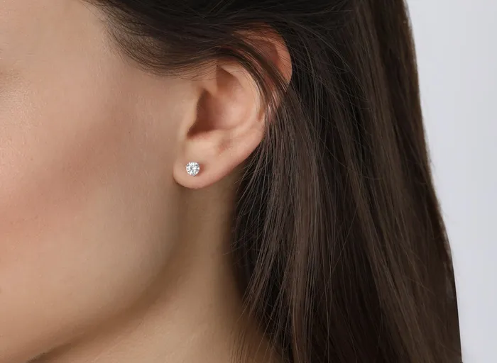 PreStyled Sets 14kt Yellow Gold 100cttw LabGrown Diamond Studs Lightbox