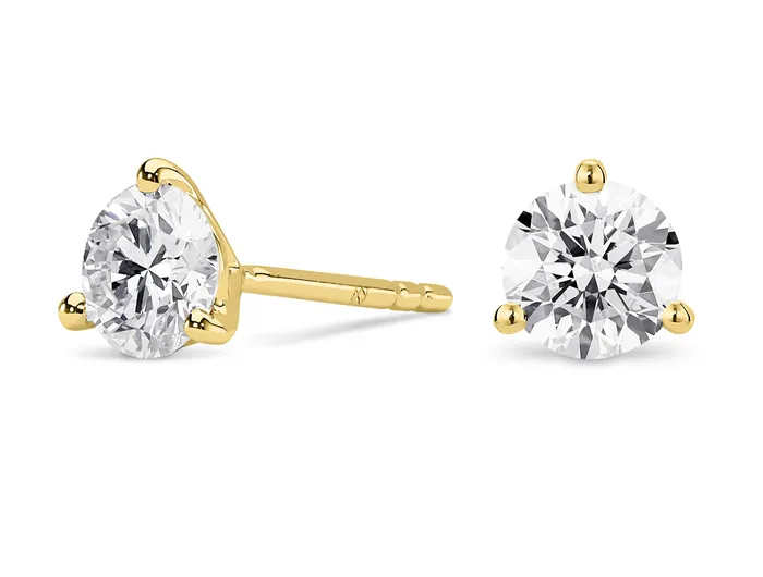 PreStyled Sets 14kt Yellow Gold 100cttw LabGrown Diamond Studs Lightbox