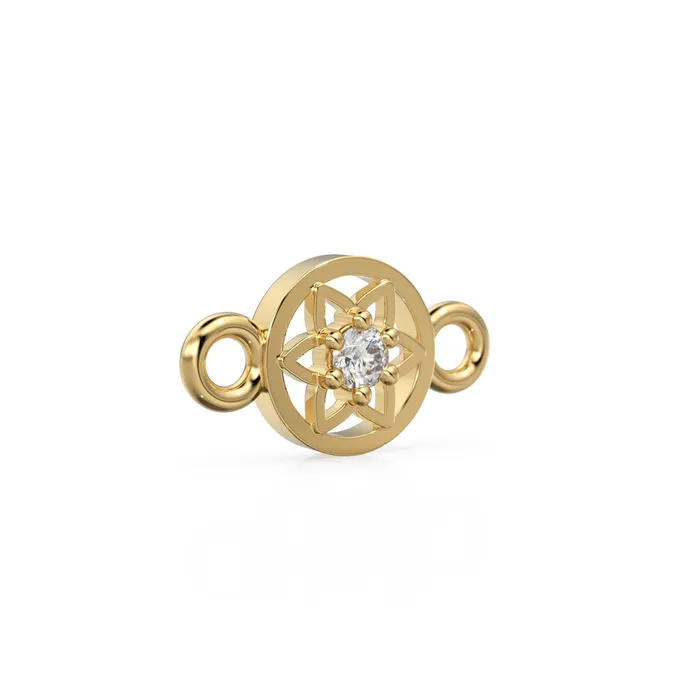 PreStyled Sets Jalvi Co 6x11mm Tiny Flower 18k Solid Yellow Gold Brilliant Diamond Connector Spacer Solid 14k Gold Handmade Floral Finding PreStyled Sets Jalvi Co 6x11mm Tiny Flower 18k Solid Yellow Gold Brilliant Diamond Connector Spacer Solid 14k Gold Handmade Floral Finding