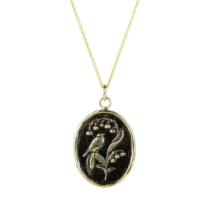 Pyrrha Necklaces 14k Return to Happiness Talisman Necklace