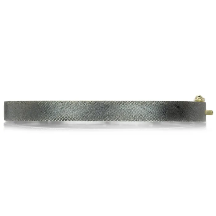 Rene Escobar Rings 6mm Silver Laura Bangle with Diamonds Rene Escobar Rings 6mm Silver Laura Bangle with Diamonds