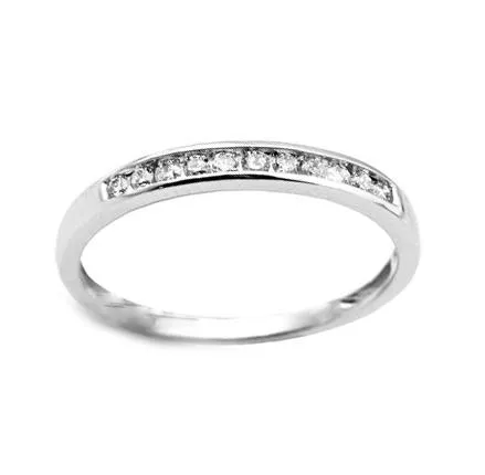 Rings Independent Jewellers 10kt White Gold 015cttw Diamond Channel Band Rings Independent Jewellers 10kt White Gold 015cttw Diamond Channel Band