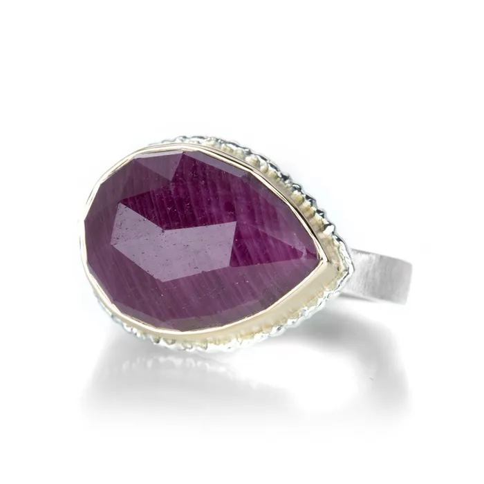 Rings Jamie Joseph Teardrop Indian Ruby Ring