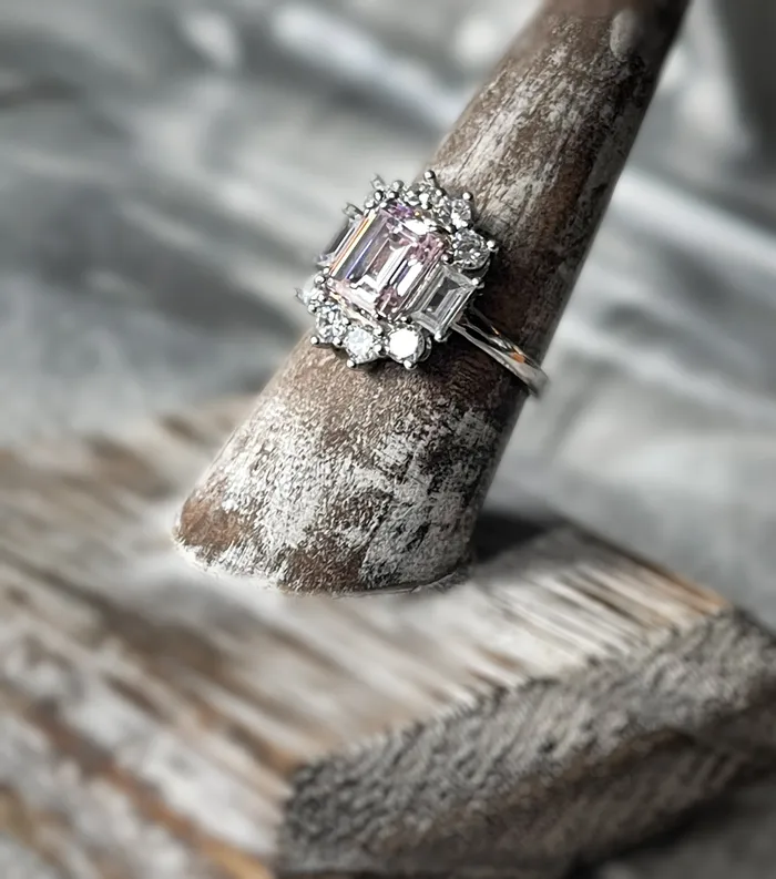 Rings Sophiareneboutiquecom Sterling Silver Pink CZ Antique Ring