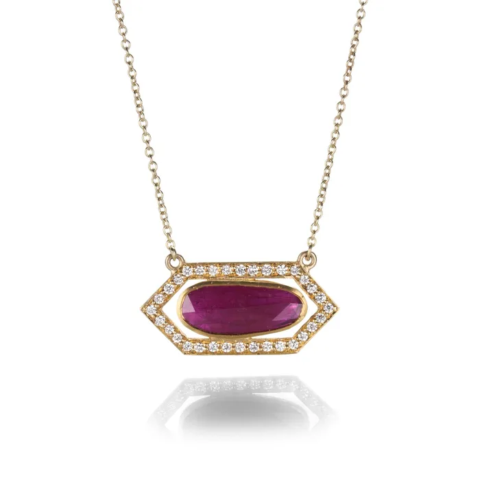 Ruby Hex Necklace Annie Fensterstock Necklaces