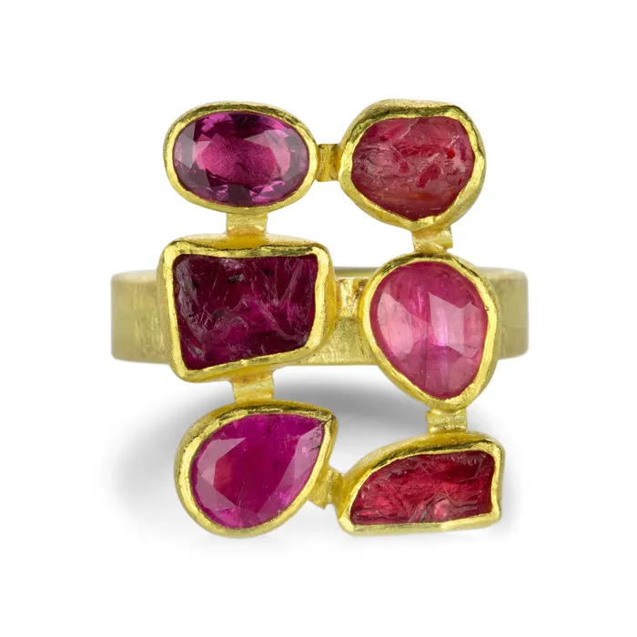 Ruby Mosaic Ring Petra Class Rings