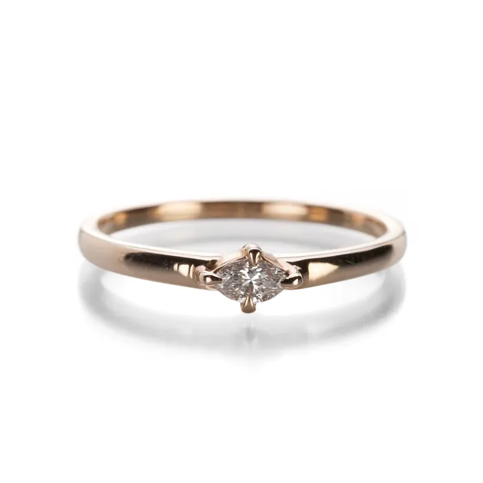 Single Marquise Diamond Ring Sethi Couture Rings