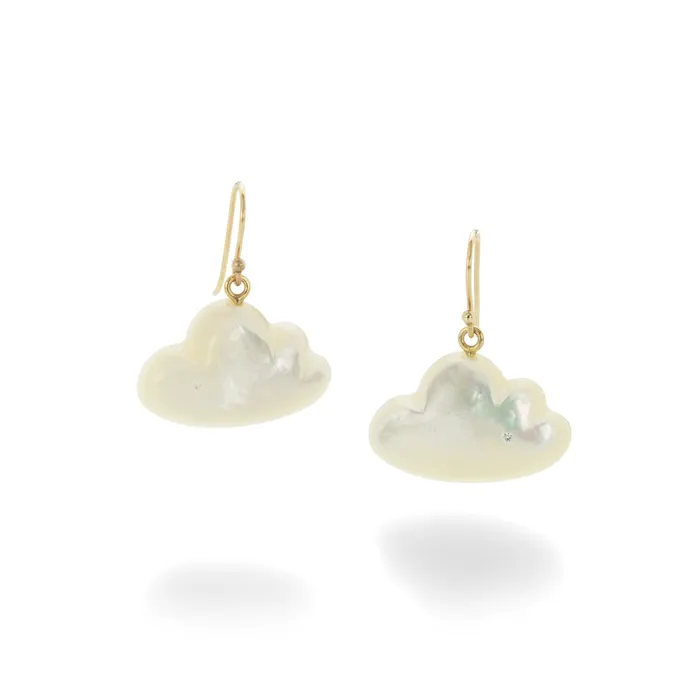 Small Mother of Pearl Daydreamer Earrings Annette Ferdinandsen Earrings