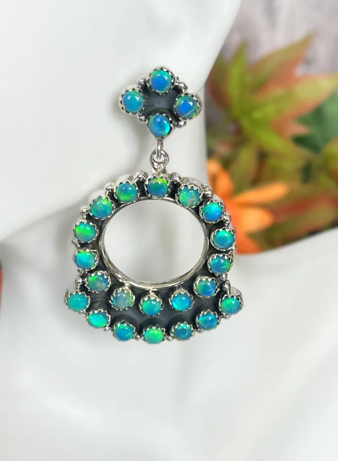 SophiaRene Boutique Earrings Sterling Silver Cleopatra Gem Stone Earrings SophiaRene Boutique Earrings Sterling Silver Cleopatra Gem Stone Earrings