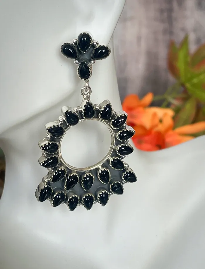 SophiaRene Boutique Earrings Sterling Silver Cleopatra Gem Stone Earrings SophiaRene Boutique Earrings Sterling Silver Cleopatra Gem Stone Earrings