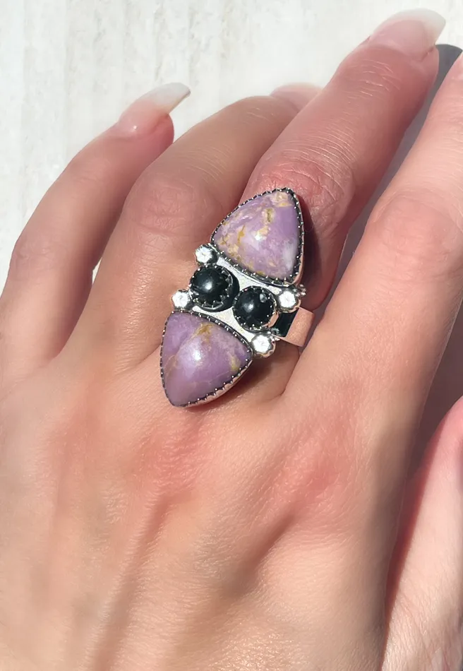 Sophiareneboutiquecom Rings Sterling Silver Trillion Phosphosite Snowflake Obsidian Mini Cluster Ring Sophiareneboutiquecom Rings Sterling Silver Trillion Phosphosite Snowflake Obsidian Mini Cluster Ring