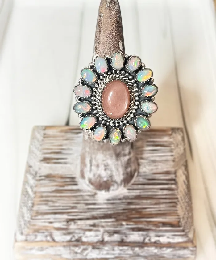 Sophiareneboutiquecom Sterling Silver Chocolate MoonstoneEthiopian Opal Custom Ring Rings Sophiareneboutiquecom Sterling Silver Chocolate MoonstoneEthiopian Opal Custom Ring Rings