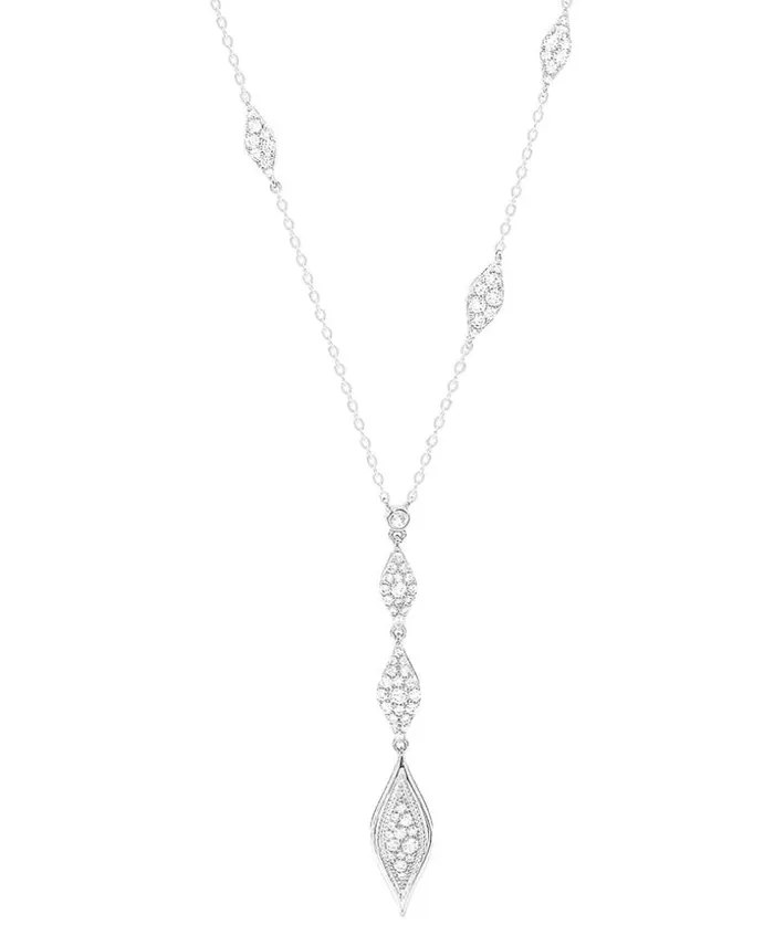 Sterling Silver Drop CZ Necklace Sophiareneboutique Necklaces